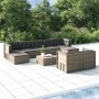 9-teiliges Gartenmöbel-Set und graue synthetische Rattankissen von vidaXL, Gartensets - Ref: Foro24-3187258, Preis: 828,61 €,...