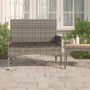 2-seater garden bench with gray synthetic rattan cushions by vidaXL, garden benches - Ref: Foro24-319489, Price: 86,21 €, Dis...