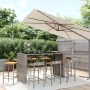 Bar table and garden stools 9 pieces acacia wood PE rattan gray by vidaXL, Garden sets - Ref: Foro24-3187689, Price: 479,99 €...