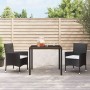 3-piece garden dining set with black synthetic rattan cushions by vidaXL, Garden sets - Ref: Foro24-3187316, Price: 196,59 €,...