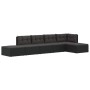 Set muebles de jardín 6 piezas y cojines ratán sintético negro de vidaXL, Conjuntos de jardín - Ref: Foro24-3187107, Precio: ...