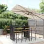 Bar table and garden stools 7 pieces acacia wood PE rattan black by vidaXL, Garden sets - Ref: Foro24-3187702, Price: 461,53 ...