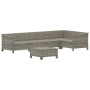 Set de muebles de jardín 6 pzas y cojines ratán sintético gris de vidaXL, Conjuntos de jardín - Ref: Foro24-3187275, Precio: ...