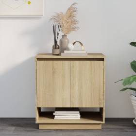 Sonoma oak plywood sideboard 70x41x75 cm by vidaXL, Sideboards - Ref: Foro24-809542, Price: 76,99 €, Discount: %