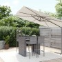 5-piece garden table and high stools with gray PE rattan cushions by vidaXL, Garden sets - Ref: Foro24-3187626, Price: 425,99...