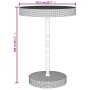 Bar table and garden stools 5 pieces acacia wood PE rattan gray by vidaXL, Garden sets - Ref: Foro24-3187717, Price: 244,01 €...