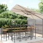 Garden table and high stools 11 pieces wood and black PE rattan by vidaXL, Garden sets - Ref: Foro24-3187698, Price: 521,58 €...