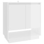 Aparador de madera contrachapada blanco brillante 70x41x75 cm de vidaXL, Aparadores - Ref: Foro24-809545, Precio: 60,99 €, De...