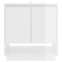 Aparador de madera contrachapada blanco brillante 70x41x75 cm de vidaXL, Aparadores - Ref: Foro24-809545, Precio: 60,99 €, De...