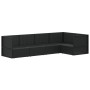 Set de muebles de jardín 5 pzas y cojines ratán sintético negro de vidaXL, Conjuntos de jardín - Ref: Foro24-3187112, Precio:...