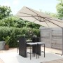 Gartentisch und Hochhocker 5 Stück und schwarze PE-Rattankissen von vidaXL, Gartensets - Ref: Foro24-3187619, Preis: 309,87 €...