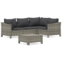 5-piece garden furniture set and gray synthetic rattan cushions by vidaXL, Garden sets - Ref: Foro24-3187273, Price: 347,15 €...