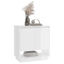 Aparador de madera contrachapada blanco brillante 70x41x75 cm de vidaXL, Aparadores - Ref: Foro24-809545, Precio: 60,99 €, De...