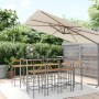 Bar table and garden stools 9 pieces acacia wood PE rattan gray by vidaXL, Garden sets - Ref: Foro24-3187697, Price: 444,99 €...