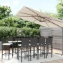 Garden table and high stools 11 pieces and black PE rattan cushions by vidaXL, Garden sets - Ref: Foro24-3187649, Price: 674,...