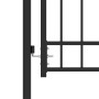 Fence gate with black steel spikes 100x150 cm by vidaXL, garden gates - Ref: Foro24-146390, Price: 189,96 €, Discount: %