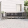 Set mit 6 Gartenmöbeln und Kissen synthetisches Rattangrau von vidaXL, Gartensets - Ref: Foro24-3187524, Preis: 363,24 €, Rab...