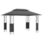 Gazebo with anthracite gray steel roof 400x300x270 cm by vidaXL, Tents and gazebos - Ref: Foro24-360142, Price: 245,23 €, Dis...