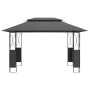 Gazebo with anthracite gray steel roof 400x300x270 cm by vidaXL, Tents and gazebos - Ref: Foro24-360142, Price: 245,23 €, Dis...