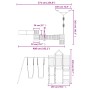 Douglas-Massivholz-Außenspielplatz von vidaXL, Schaukeln und Spielgeräte - Ref: Foro24-3156890, Preis: 874,88 €, Rabatt: %