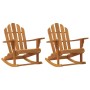 Rocking chair garden 2 units Adirondack solid teak 79x100x103cm by vidaXL, Garden chairs - Ref: Foro24-3154928, Price: 338,99...