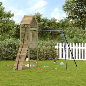 Spielplatz im Freien aus imprägniertem Kiefernholz von vidaXL, Schaukeln und Spielgeräte - Ref: Foro24-3156903, Preis: 352,99...