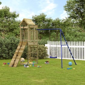 Outdoor playground made of impregnated pine wood by vidaXL, Swings and play structures - Ref: Foro24-3156945, Price: 358,99 €...