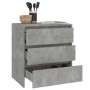 Aparador de madera contrachapada gris hormigón 70x41x75 cm de vidaXL, Aparadores - Ref: Foro24-809750, Precio: 84,07 €, Descu...