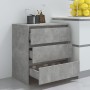 Aparador de madera contrachapada gris hormigón 70x41x75 cm de vidaXL, Aparadores - Ref: Foro24-809750, Precio: 84,07 €, Descu...