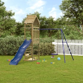 Outdoor playground made of impregnated pine wood by vidaXL, Swings and play structures - Ref: Foro24-3156930, Price: 352,99 €...