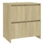 Aparador de madera contrachapada roble Sonoma 70x41x75 cm de vidaXL, Aparadores - Ref: Foro24-809767, Precio: 86,99 €, Descue...