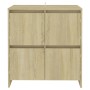 Aparador de madera contrachapada roble Sonoma 70x41x75 cm de vidaXL, Aparadores - Ref: Foro24-809767, Precio: 86,99 €, Descue...