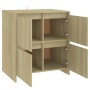 Aparador de madera contrachapada roble Sonoma 70x41x75 cm de vidaXL, Aparadores - Ref: Foro24-809767, Precio: 86,99 €, Descue...