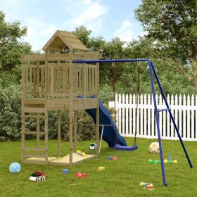 Spielplatz im Freien aus imprägniertem Kiefernholz von vidaXL, Schaukeln und Spielgeräte - Ref: Foro24-3156885, Preis: 458,99...