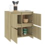 Aparador de madera contrachapada roble Sonoma 70x41x75 cm de vidaXL, Aparadores - Ref: Foro24-809767, Precio: 86,99 €, Descue...