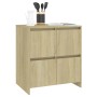 Aparador de madera contrachapada roble Sonoma 70x41x75 cm de vidaXL, Aparadores - Ref: Foro24-809767, Precio: 86,99 €, Descue...