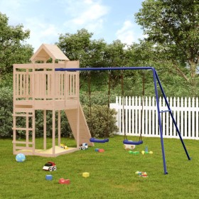 Spielplatz im Freien aus massivem Zirbenholz von vidaXL, Schaukeln und Spielgeräte - Ref: Foro24-3156880, Preis: 433,99 €, Ra...