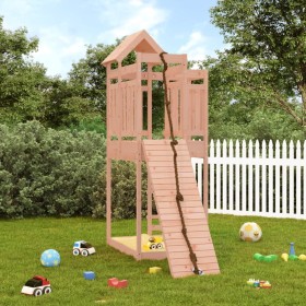 Children's playhouse with a climbing wall made of Douglas fir wood by vidaXL, Swings and play structures - Ref: Foro24-315687...