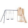 Spielplatz im Freien aus massivem Zirbenholz von vidaXL, Schaukeln und Spielgeräte - Ref: Foro24-3156880, Preis: 434,31 €, Ra...