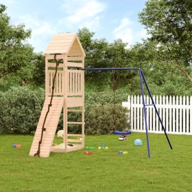 Spielplatz im Freien aus massivem Kiefernholz von vidaXL, Schaukeln und Spielgeräte - Ref: Foro24-3156901, Preis: 320,99 €, R...