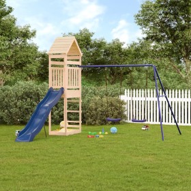 Spielplatz im Freien aus massivem Kiefernholz von vidaXL, Schaukeln und Spielgeräte - Ref: Foro24-3156910, Preis: 348,99 €, R...