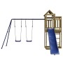 Spielplatz im Freien aus imprägniertem Kiefernholz von vidaXL, Schaukeln und Spielgeräte - Ref: Foro24-3156888, Preis: 491,97...