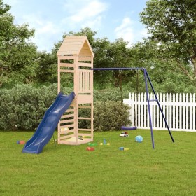 Spielplatz im Freien aus massivem Kiefernholz von vidaXL, Schaukeln und Spielgeräte - Ref: Foro24-3156928, Preis: 336,99 €, R...