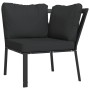 9-piece steel garden furniture set with gray cushions by vidaXL, Garden sets - Ref: Foro24-3187950, Price: 745,05 €, Discount: %