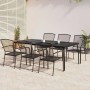 7-piece anthracite gray steel garden dining set by vidaXL, Garden sets - Ref: Foro24-3187973, Price: 460,80 €, Discount: %