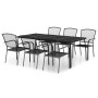 7-piece anthracite gray steel garden dining set by vidaXL, Garden sets - Ref: Foro24-3187973, Price: 460,80 €, Discount: %