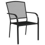 7-piece anthracite gray steel garden dining set by vidaXL, Garden sets - Ref: Foro24-3187973, Price: 460,80 €, Discount: %