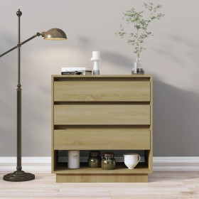 Oak Sonoma plywood sideboard 70x41x75 cm by vidaXL, Sideboards - Ref: Foro24-809551, Price: 71,51 €, Discount: %