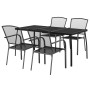 5-piece garden dining set in anthracite grey steel by vidaXL, Garden sets - Ref: Foro24-3187972, Price: 302,56 €, Discount: %