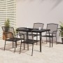 5-piece garden dining set in anthracite grey steel by vidaXL, Garden sets - Ref: Foro24-3187970, Price: 282,54 €, Discount: %